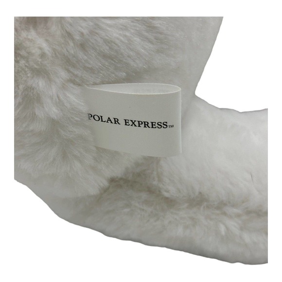 The Polar Express Plush Bear Stuffed Animal VHTF Red Snowflake Scarf & Hat 13" - Picture 8 of 10